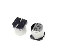 10pc 0.33UF 0.47UF 1UF 2.2UF 3.3UF 4.7 10UF 22UF 33UF 47UF 100UF 220UF 470UF 50V 6.3V 1000UF SMD Aluminum Electrolytic Capacitor AUOQKQUT(6.3V 1000UF 10PCS)