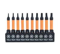 10pc 1/4 Esadecimale Shank Cacciavite Triangoli Testa Design Ergonomico per Impugnatura Confortevole Riparazione Casa TA12-30 Triangoli Cacciavite