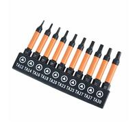 10pc 1/4 Esadecimale Shank Cacciavite Triangoli Testa Design Ergonomico per Impugnatura Confortevole Riparazione Casa TA12-30 Triangoli Cacciavite