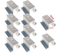 10PC 3.5MM Solare Centrale Morsetto PV 25-50MM Alluminio Lega Pannello Fissaggio