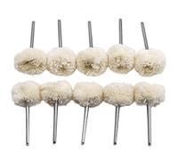 10PC 3mm Spazzola per lucidatura per accessori Dremel Smerigliatrice per lucidatura Testa per smerigliatrice Trapano Accessori per utensili rotanti lucidatrici, 10PC, A