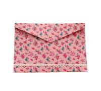 10PC A4 Floral File Folder Elegant Little Flower Fabric Document Bag Large Capacity Paper Organizer Briefcase Per Scrivania