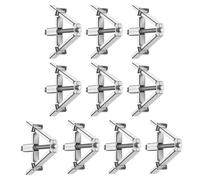 10pc Concealed Junction Box Repair Kit - 86/118 Type Wall Box Switch Socket Fixer - Stamped Steel Outlet Support Rod Stabilizer - Electrical Repair Device
