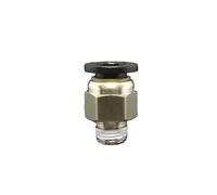 10pc DN6 G 1/8" Male x Fit Tube OD 8mm Nickel Plated Brass Pneumatic Air Hose Quick Connector Push in Coupler Water Gas Oil