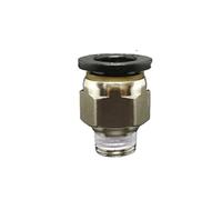 10PC DN8 G1/4" Male x Fit Tube OD 12mm Nickel Plated Brass Pneumatic Air Hose Quick Connector Push In Coupler Water Gas Oil