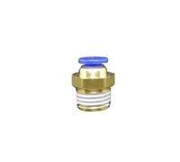 10PC DN8 G1/4" Male x Fit Tube OD 4mm Brass Pneumatic Air Hose Quick Connector Push In Coupler Water Gas Oil