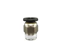 10PC DN8 G1/4" Male x Fit Tube OD 8mm Nickel Plated Brass Pneumatic Air Hose Quick Connector Push in Coupler Water Gas Oil