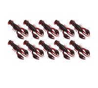 10PC Esca morbida per la pesca Crawdad Bait Esche per creature Set di esche da pesca Esche per la pesca al basso Esche per la pesca in plastica morbida Gamberetti in PVC Esche (pack of ten)