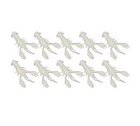 10PC Esca morbida per la pesca Crawdad Bait Esche per creature Set di esche da pesca Esche per la pesca al basso Esche per la pesca in plastica morbida Gamberetti in PVC Esche (pack of ten)