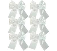 10pc Large Satin Layered Bows Hair Clip Ribbon Silky Bowknot Hairpin Barrettes Accessories For Women(D)