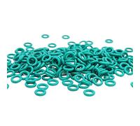 10PC/lot Rubber Ring Green FKM O rings Seals Thickness 1.5mm OD5/5.5/6/6.5/7/8/8.5/9/10/10.5/11mm ORing Seal Gasket Fuel Washer (Color : 20pieces, Size : 5.5x2.5x1.5mm)