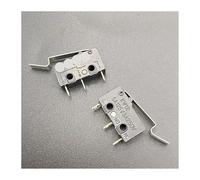 10PC Microswitch KW12 with bent handle 3 pin 5A125V 3A250V Detection reset travel limit Touch the button