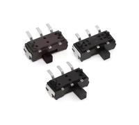 10PC MSKT-12D14 interruttore a levetta orizzontale a tre pin a lato singolo, piccolo, 3 pin, 2 velocità, scorrevole laterale H-2mm
