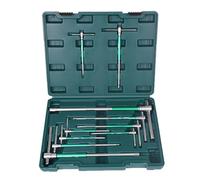 10pc Multifunzione Scorrevole Esagonale Chiave Set Coppia Alta Maniglia a T per Macchinari Foro Accesso Portatile Valigetta Portautensili Coppia Alta Maniglia T