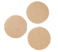 10pc Retro Burlap Dining Table Mat Round Square Linen Placemat Cup Mats for Wedding Party Decor per Cucina Domestica Ristoranti e Hotel(15cm)