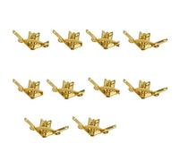 10pc Stock Lega Di Zinco Piccola Cerniera Del Quadrante Set Per Scatola Di Sigari Con Viti Durevole E Forte Hardware Per Mobili(Golden)