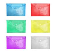 10pc Transparent Plastic A5 Folders File Bag Document Hold Bags Paper Storage(A)