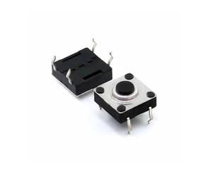 10PC TS-I007 interruttore touch 4 quattro pin 10 * 10 * 5 verticale plug-in maniglia portiera auto nero piccolo pulsante chiave
