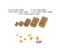 10PCS 0.1UF 1uf 2.2UF 4.7UF 10UF 22UF 33UF 47UF 100UF 220uF 330UF 470UF 6V 10V 16V 25V 35V 50V A B C D Case Tantalum Capacitor EKFBQBGW(D 10V 470uF 477)