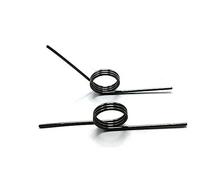 10pcs 0.4mm V-spring Small torsion Spring Hairpin Spring 180/120/90/60 Degree Coil Wire Return Springs(Size:1.2mm(3 laps ),Color:2.5MM_120 DEGREES)