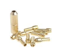 10Pcs 0.5-3.2mm Twist Hand Drill Kit Mandrino Trapano Elettrico Drill Bit Collet+2mm Chiavi Set T Maniglia