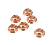 10pcs 1/4" Copper Flared End Cap Stop End Feed Pipe Cap Air Conditioner Cooling Equipment Refrigerator