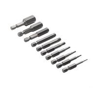 10pcs 1/4 Hex Shank Cacciavite Magnetico per Set 50mm Lega Acciaio Allen Chiave e Kit Cordless Bit Bit Drill Accessori Utensili Elettrici H15h12