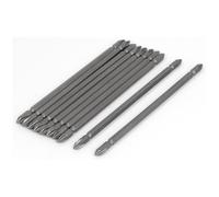 10pcs 1/4" Hex Shank Double End Magnetic PH2 Phillips Screwdriver Bit 150mm Long