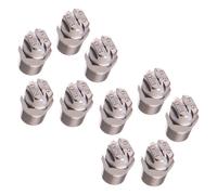 10PCS 1/4" High Pressure Washer Spray Tips Nozzles Connect Set Silver
