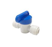 10pcs 1/4 Inch Garden Water Connectors Straight Backstop Valve Quick Pushfit Tube Non-Return One Way Check(Type-E)