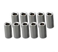 10pcs 1/4 Square Drive a 1/4 Hex Socket Adapter per l'organizzazione di bit e l'interscambio di punte per utensili elettrici