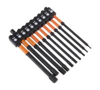 10Pcs 1.5/2/2.5/3/3.5/4/5/6/7/8mm 1/4 "Impatti Esagonale Testa Allen Punte Set Acciaio Esagonale Punte per Cacciavite Set Strumento Professionale