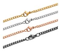 10pcs 1.5mm/2mm Acciaio Inox Basic Catenina Gioielli Creazione Accessori Nuovo