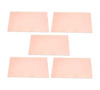 10pcs 1.5mm Doppio Lato Ottone Rivestito Pannello Elettronico Progetto Consiglio Aggiornamenti per Ingegneria Elettrica & Modellismo Laminato Ottone Foglio