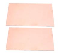 10pcs 1.5mm Doppio Lato Ottone Rivestito Pannello Elettronico Progetto Consiglio Aggiornamenti per Ingegneria Elettrica & Modellismo Laminato Ottone Foglio