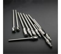 10pcs 1/8 "Shank Carbide Burr Set per Alluminio Die Grinder Rotary File Bit Compatibile con 3mm Strumenti per Metallo Plastica Modellatura