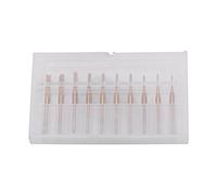 10pcs 1/8 '' Utensile In Carburo Di Tungsteno Rivestito In Titanio, 0.8mm-3.17mm Fresa a Candela Con Gambo In Carburo Di Titanio Rivestito, Ampiamente Usato In Circuiti Stampati, Plastica