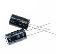 10Pcs 1000 uF 16V 8 * 16 8 * 12mm DIP aluminum Electrolytic capacitor 1000uF 16V 16V 1000uF 16 V 1000 uF AUOQKQUT(16V1000UF 10X17)