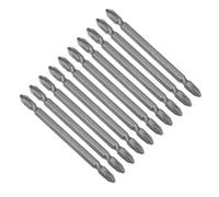 10pcs 100mm 1/4" Gambo esagonale PH2 magnetico Phillips Testa Doppio punte cacc