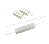 10PCS 10W Cement Ceramic Resistance Power Resistance 5% 0.1~100K 0.01 0.25 10 0.33 0.5 1 2 4.7 5 8 10 15 20 25 30 100R 1K 10KOhm CZAOINCU(Horizontal 9.1 Ohm)