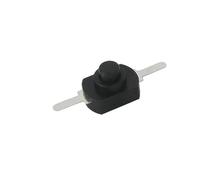 10PCS 12 * 8MM DC 30V 1A Interruttore a pulsante On Off for torcia elettrica 1208YD Autobloccante(Black)