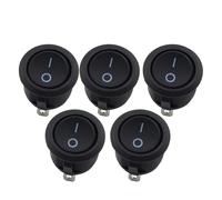 10Pcs 12V Switch 2 Pin ON OFF Round Switch LED illuminated Car Dashboard Dash Boat Van Rocker Switches