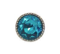 10Pcs 15mm Vetro Cristallo Strass Bottoni Con Tibia Cucito Vestiti Camicia