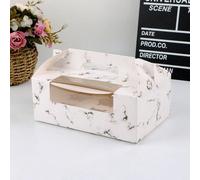 10pcs 2/4/6 Grano Carta Cupcake Scatola Finestra Trasparente - Muffin Packaging