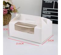 10pcs 2/4/6 Grano Carta Cupcake Scatola Finestra Trasparente - Muffin Packaging