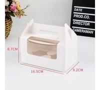 10pcs 2/4/6 Grano Carta Cupcake Scatola Finestra Trasparente - Muffin Packaging