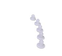 10pcs 2.5/3/3.5/4mm Tappi for fori in gomma siliconica Solido T-tipo Spina Coperchio Guarnizione a scatto Tappo di chiusura Tappo di chiusura for uso alimentare Tappo di tenuta(Transparent,4mm)