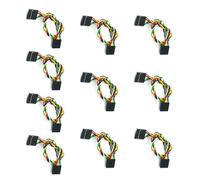 10pcs 2.54mm Connettori Cavo Set 22AWG 3/4/6/8P Per Gli Appassionati Di Sistemi Audio E Elettronica 20cm Cavi Test Di Laboratorio