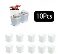 10pcs 2.7X3.1 Colorato Multi Quadrato Vivaio Fiore Plastica Pentole, Con Vivaio