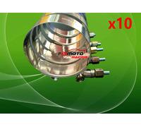 10Pcs 2 Inch / 51 mm ID Stainless Steel T-Bolt Silicone Hose Clamp (58-63mm)
